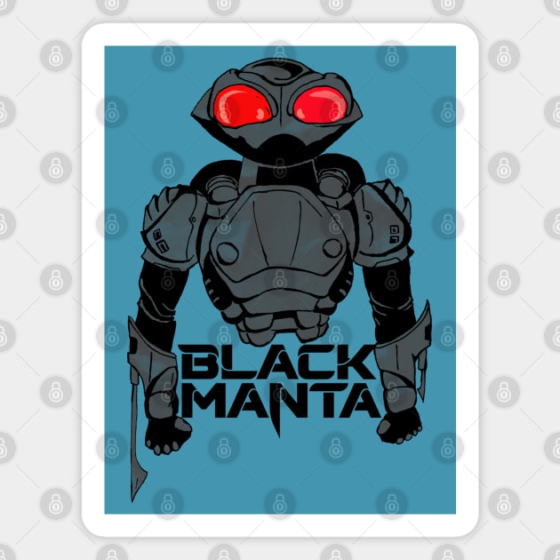 Black Manta Graphic Magnet by Ace20xd6